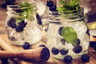 Blueberry Mojito as Fresh Summer Drink