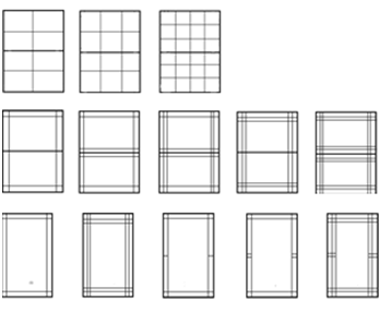 Replacement window grid layout options