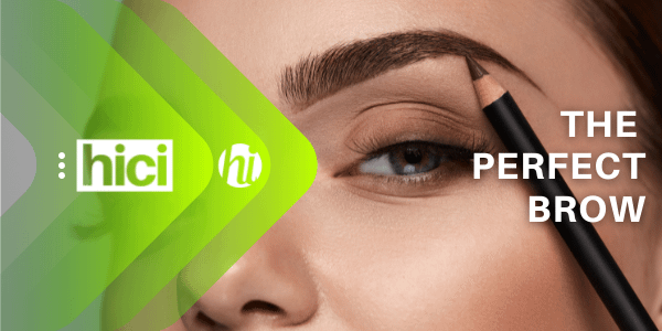 Flyer for the Perfect Brow Course at HICI Go