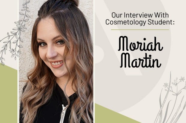 Cosmetology Student Moriah Martin at Aveda Institute Las Vegas