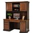Harrington computer desk with overhead cabinets and shelves