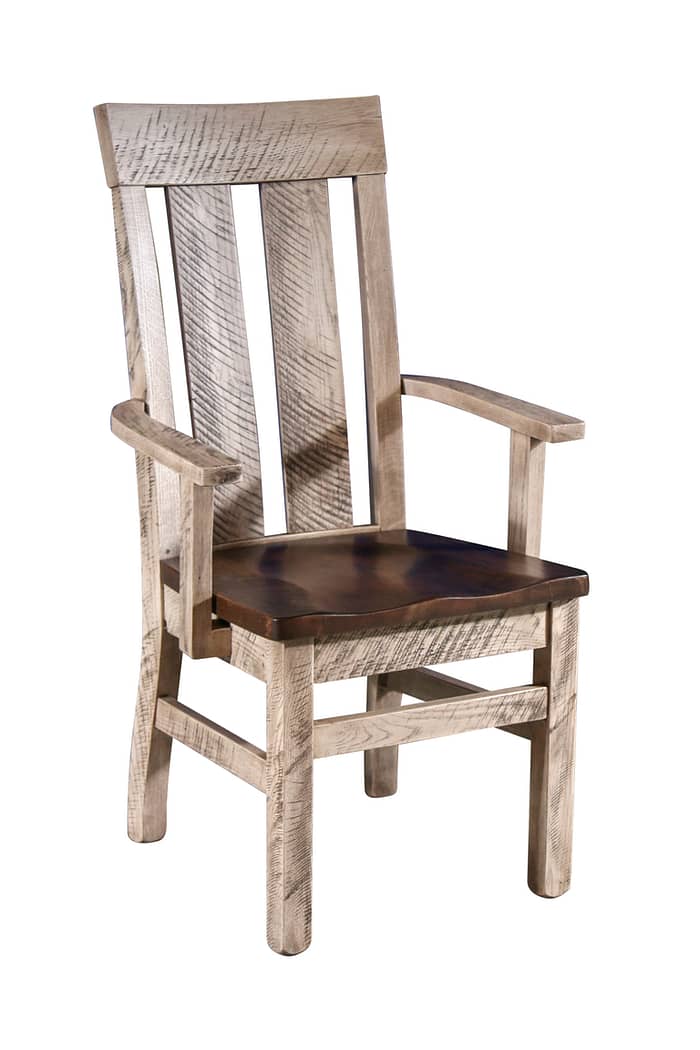 Rustic wooden chair for kitchen table