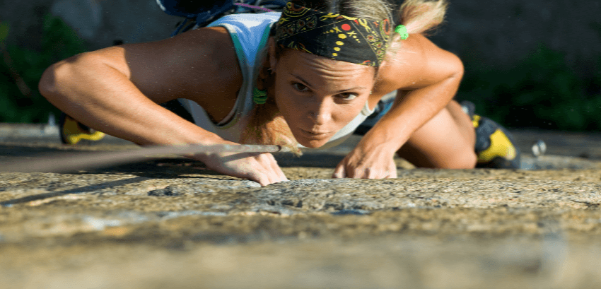 woman crawling through mud