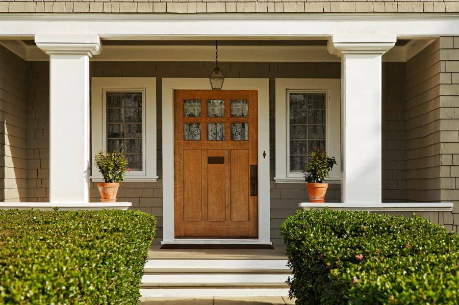 A beautiful exterior door on a home.