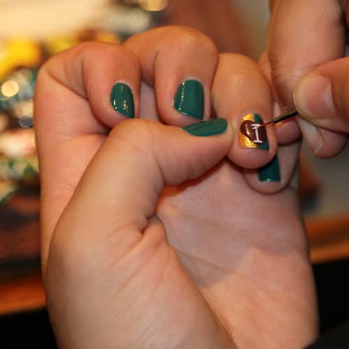 Ready for Super Bowl: 26 Amazing Football Nail Art Designs - Be Modish